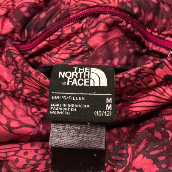 Girls The Northface Reversable Swirl Jacket - Picture 5 of 5